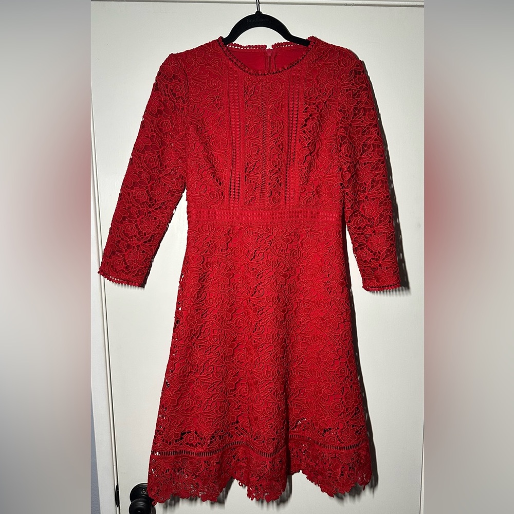 Dolce Gabanna type of Red Lace Dress